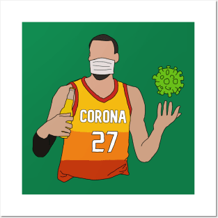 Rudy Gobert - Coronavirus Posters and Art